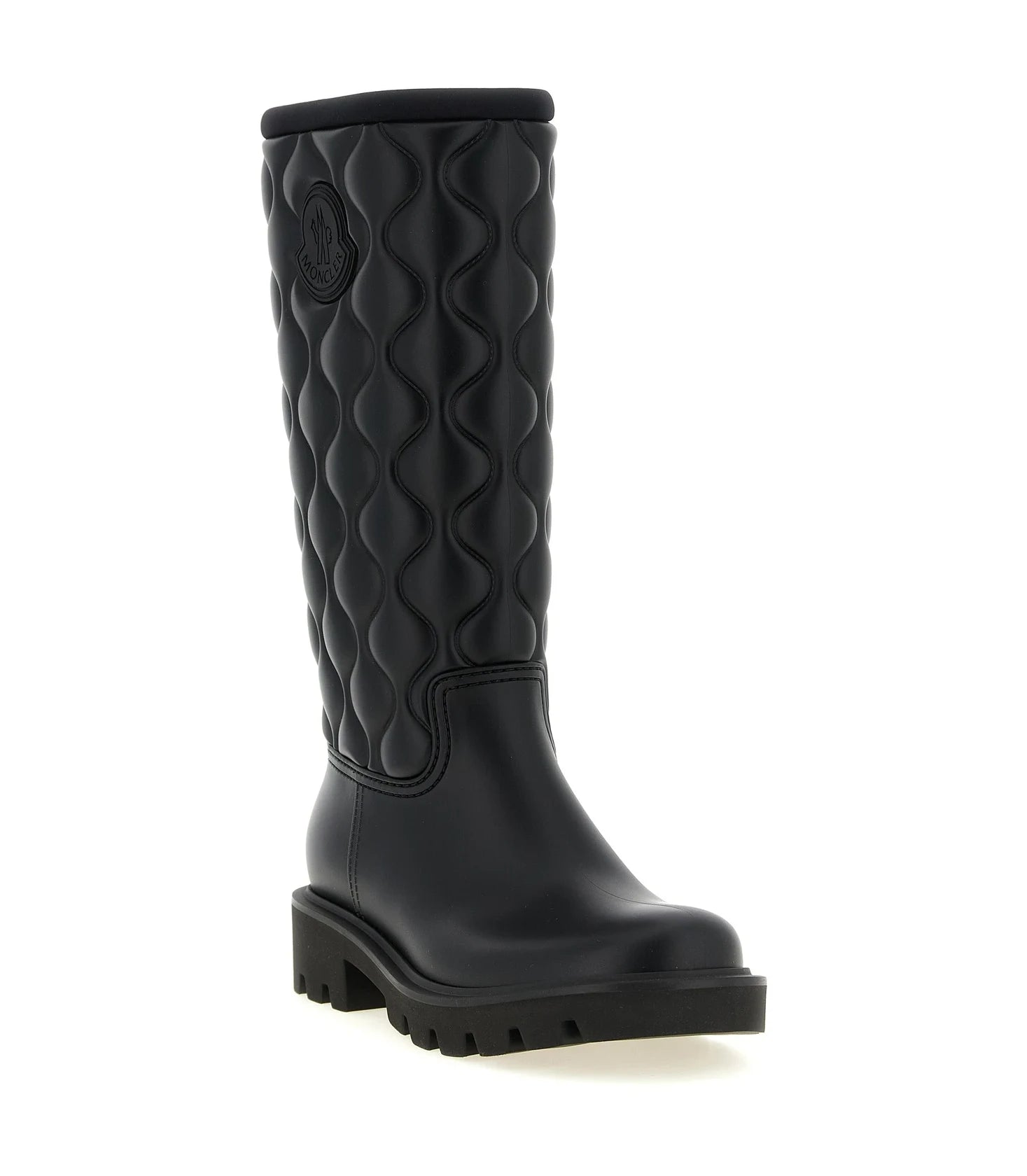 Moncler Knee High Boots in black, Pvc — view 2