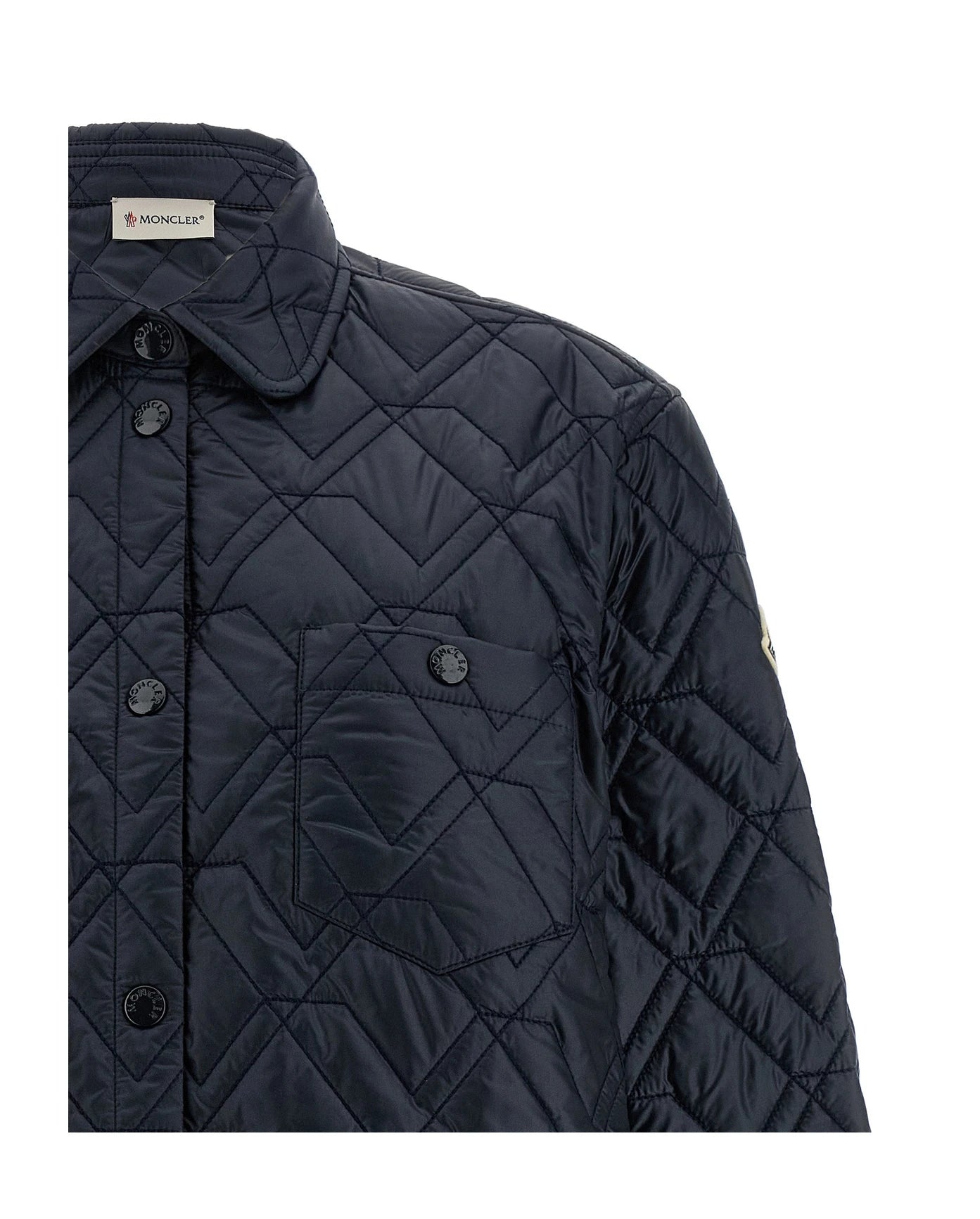 Moncler Puffer Jacket in blue, Polyamide — view 3