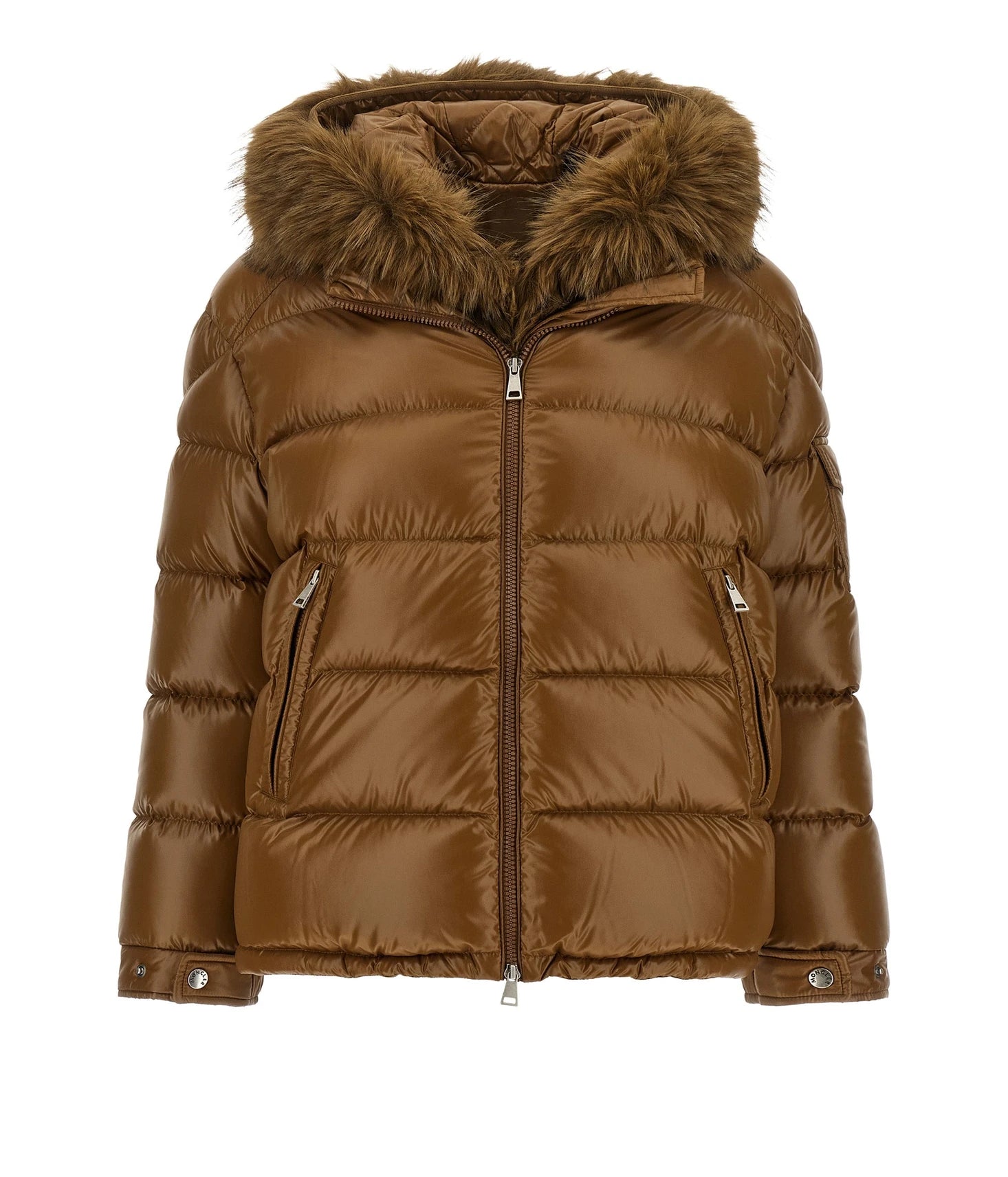 Moncler Puffer Jacket in brown, Polyamide