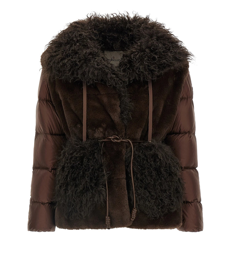Moncler Puffer Jacket in brown, Polyester