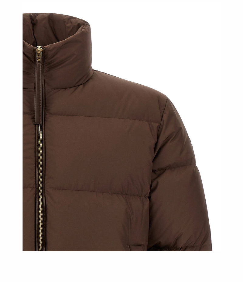 Moncler Puffer Jacket in brown, Polyester — view 3