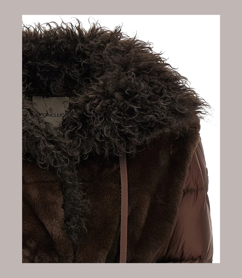Moncler Puffer Jacket in brown, Polyester — view 4