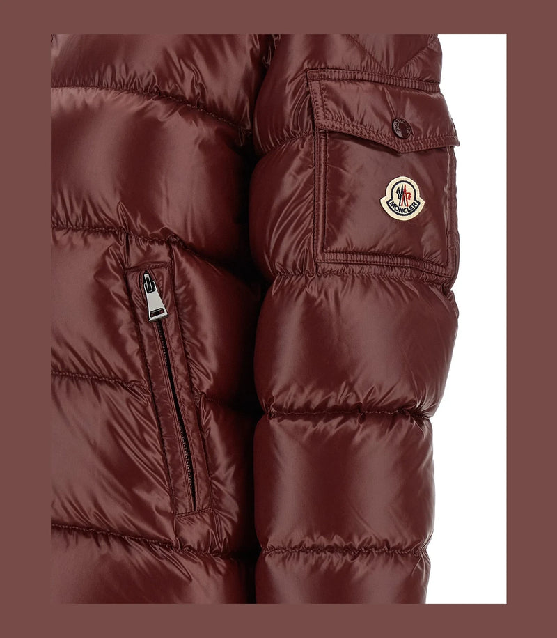 Moncler Puffer Jacket in red, Polyamide — view 6
