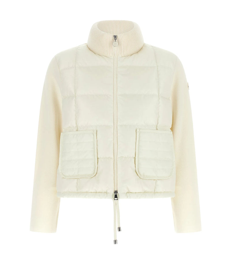 Moncler Puffer Jacket in white, Virgin Wool