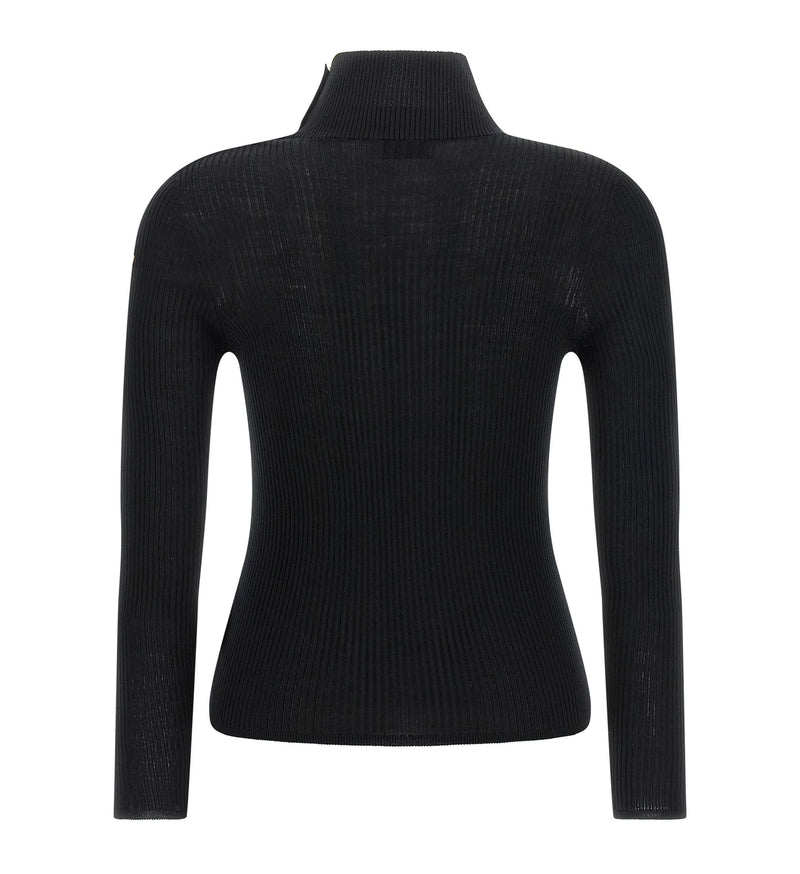Moncler Sweater in black, Virgin Wool — view 2