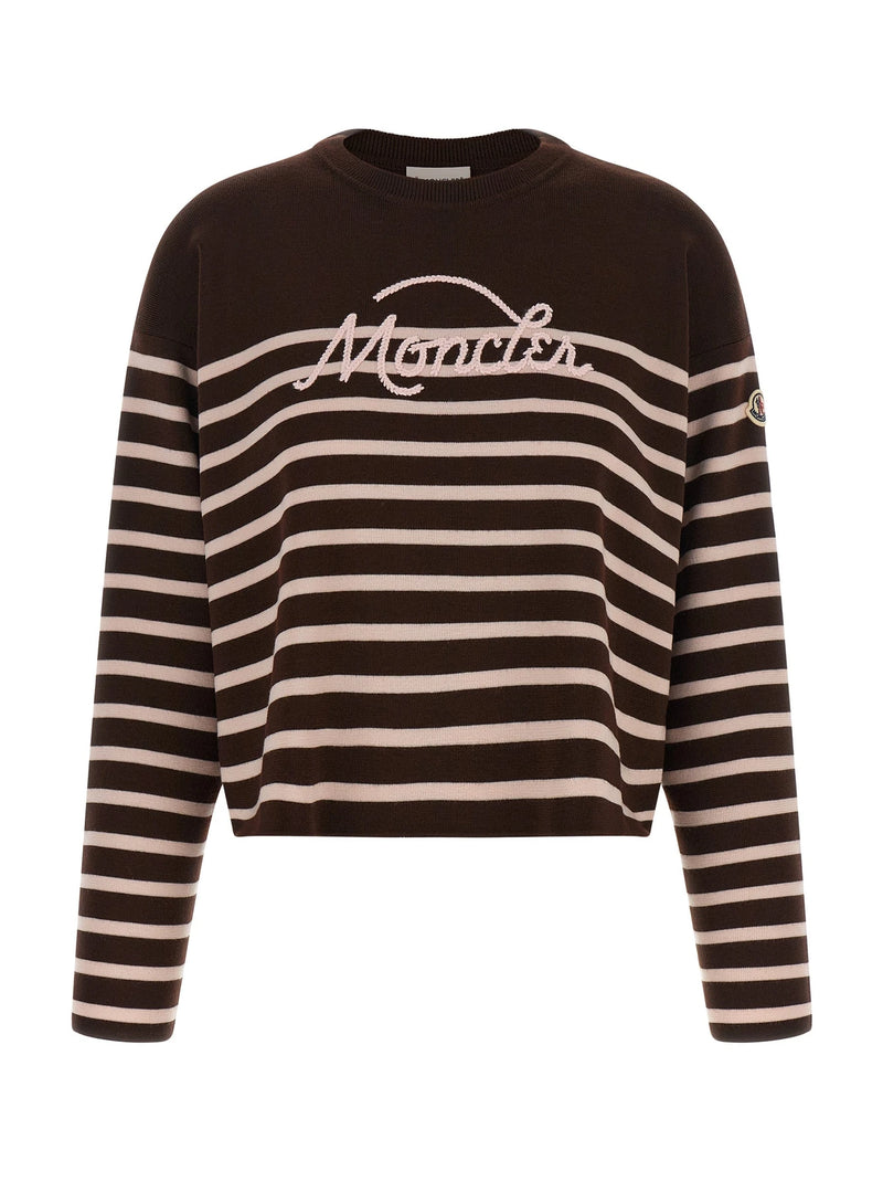 Moncler Sweater in white, Virgin Wool