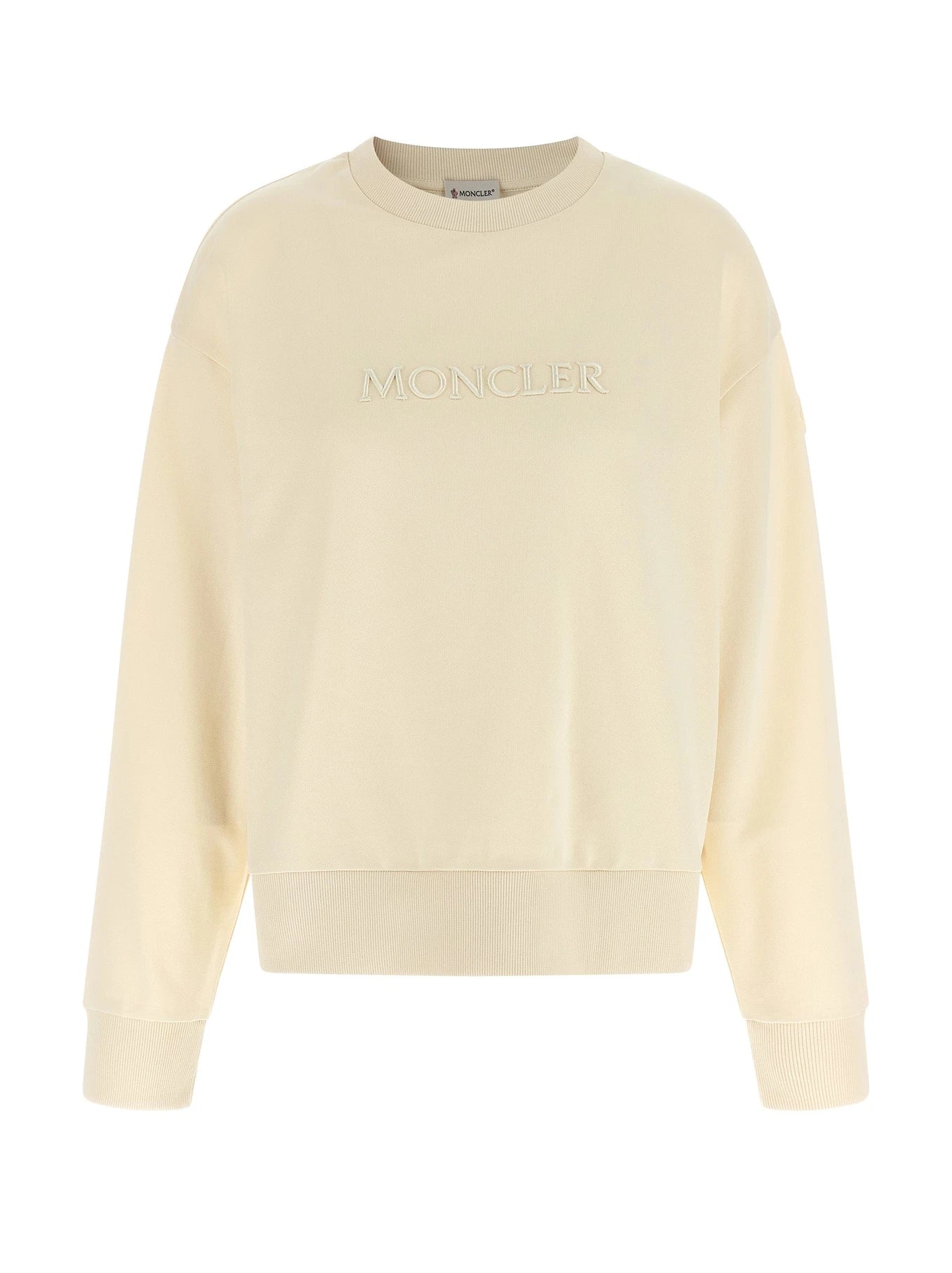 Moncler Sweatshirt in beige, Cotton