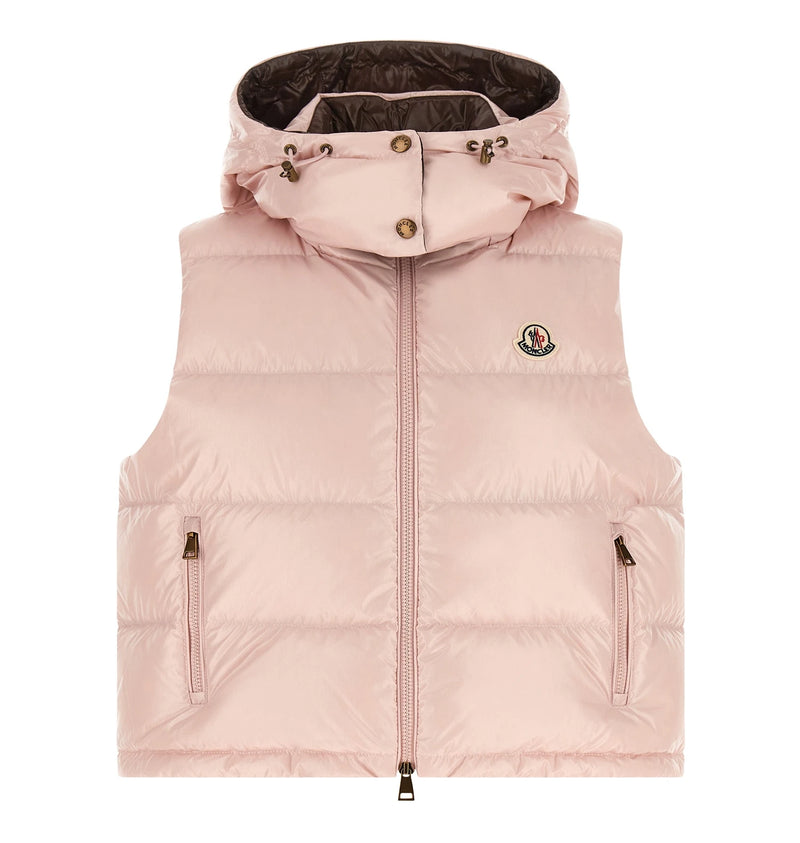 Moncler Vest in pink, Polyamide