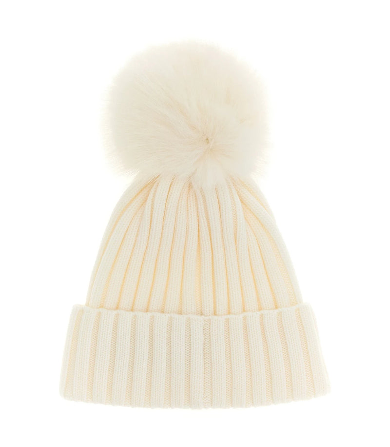 Moncler Winter Hat in white, Wool — view 2