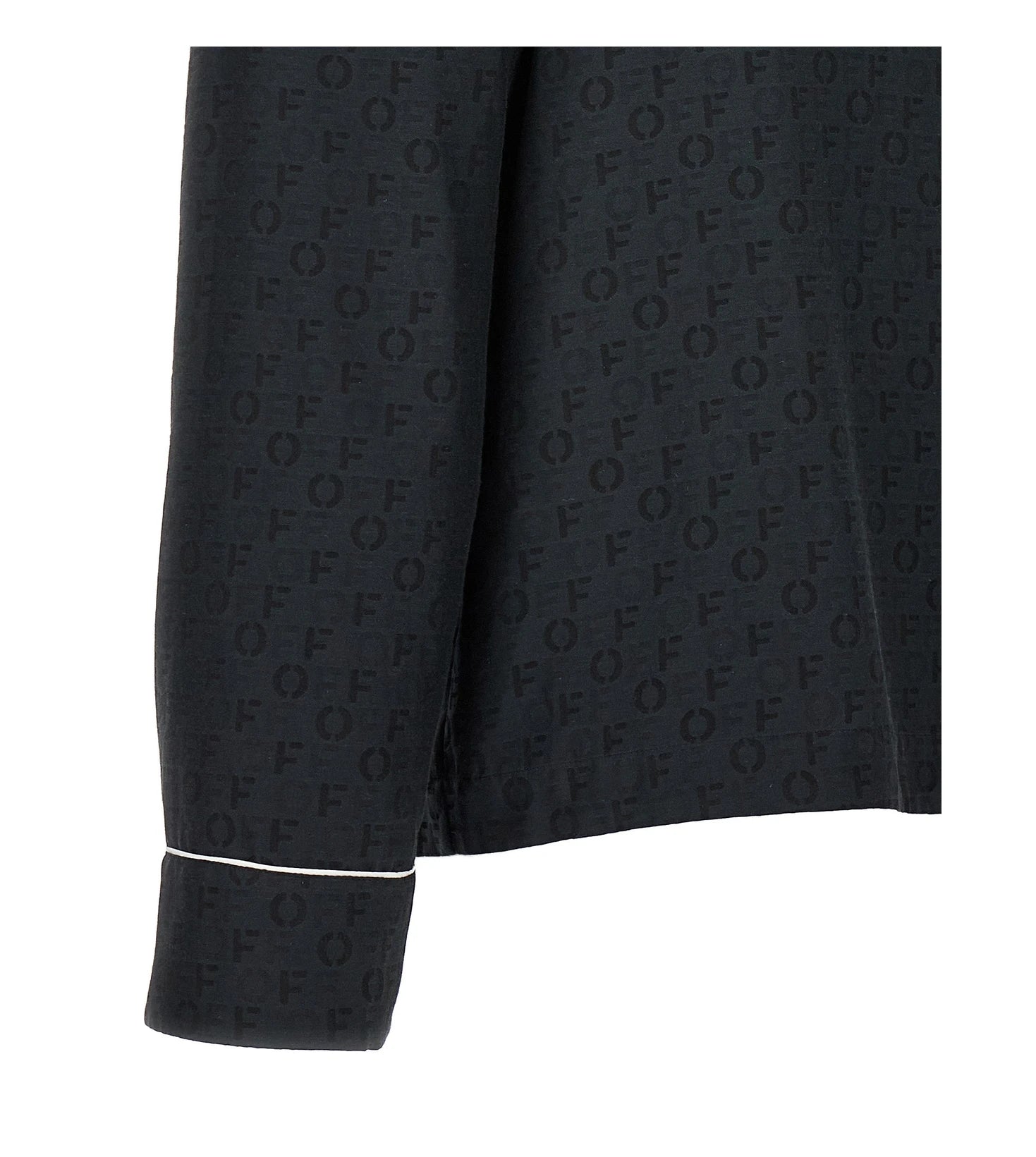 Off-White Blouse in black, Silk — view 4