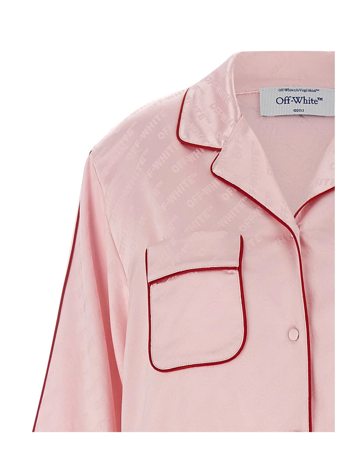 Off-White Dress Shirt in pink, Viscose — view 4