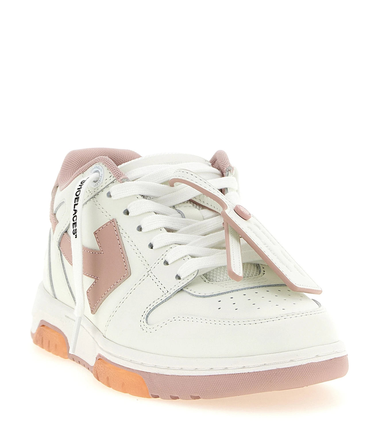 Off-White Sneakers in pink, Leather — view 3