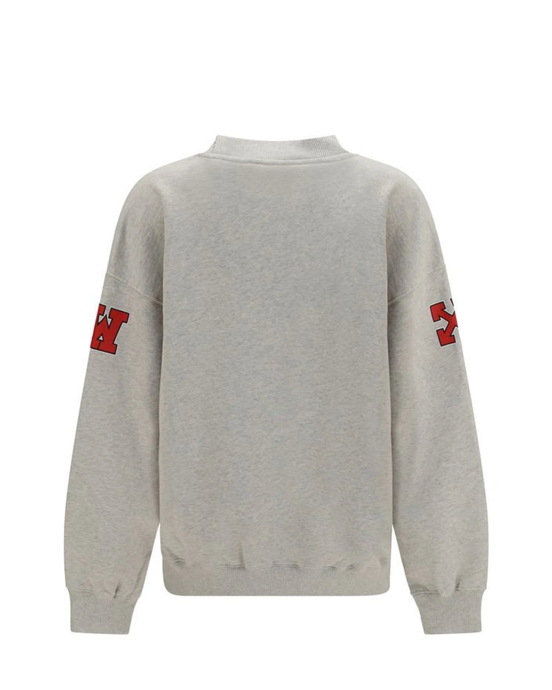 Off-White Sweatshirt in gray, Cotton — view 2