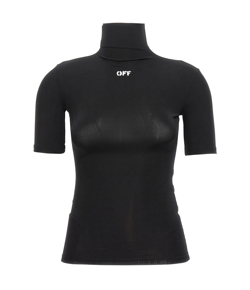 Off-White T-Shirt in black, Acetate