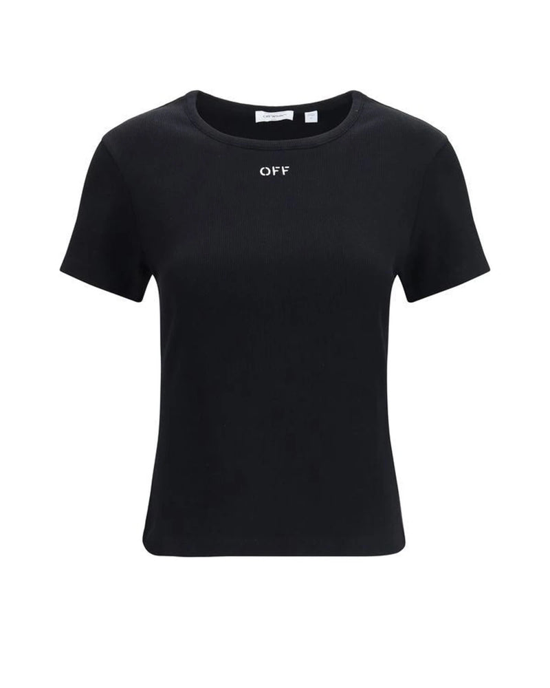Off-White T-Shirt in black, Cotton