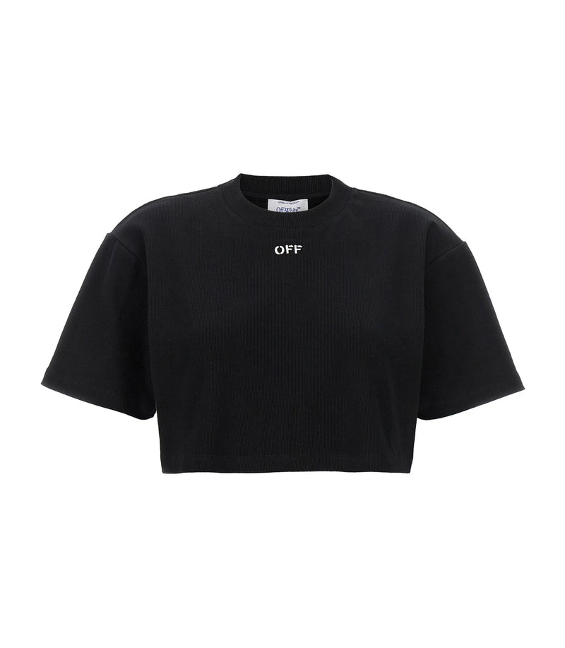 Off-White T-Shirt in black, Cotton