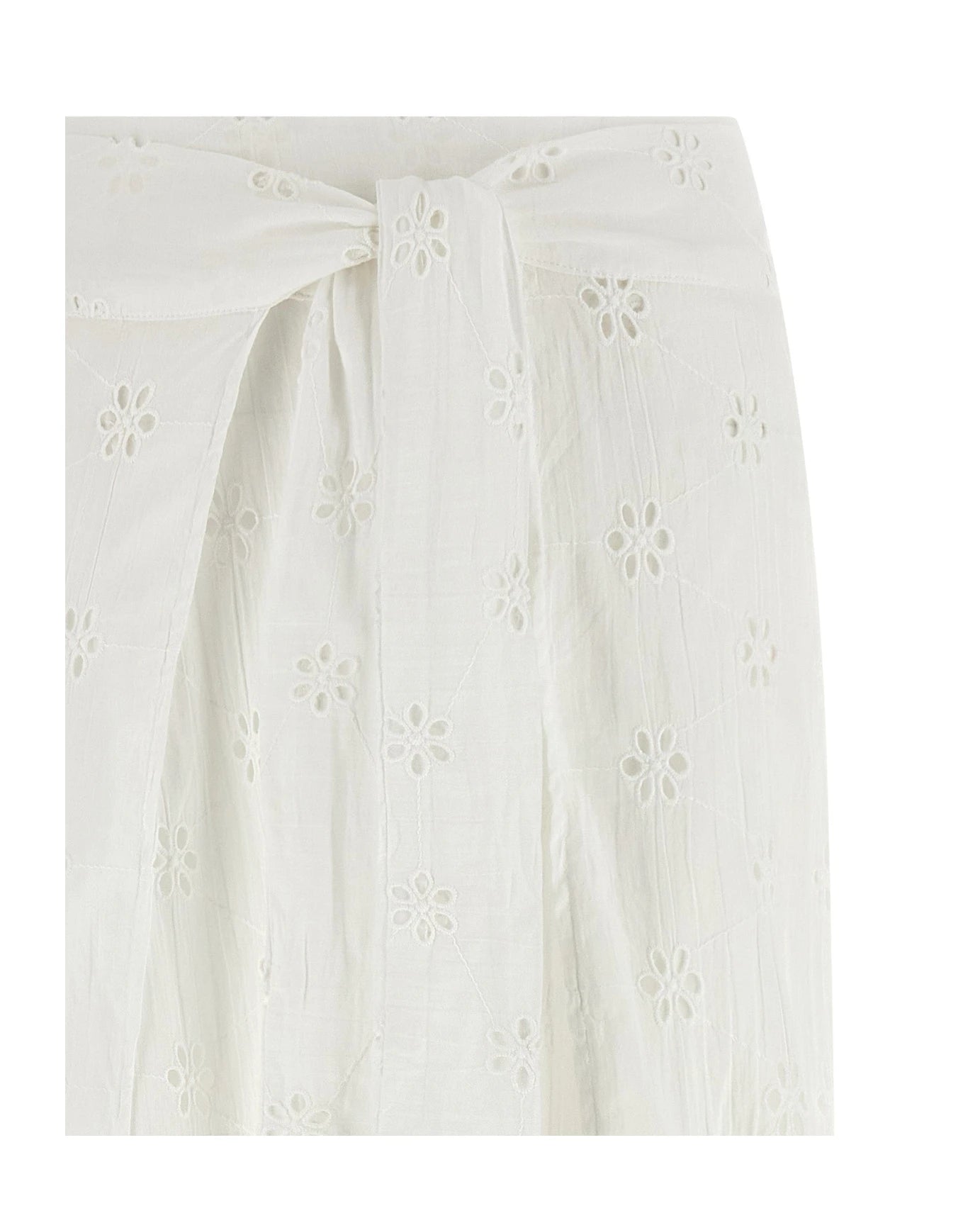 Polo Ralph Lauren Palazzo Pant in white, Cotton — view 3