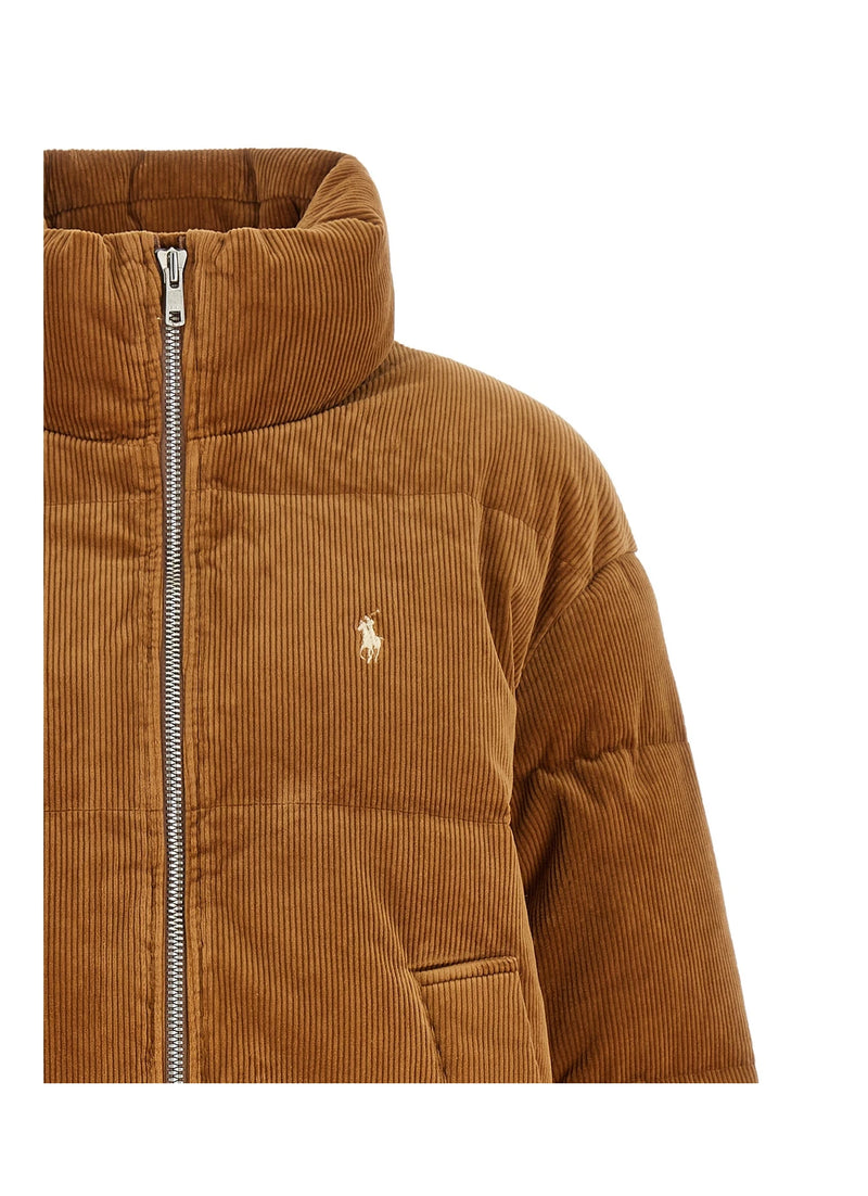 Polo Ralph Lauren Puffer Jacket in brown, Cotton — view 3