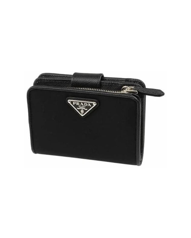 Prada Black Nylon Wallet Wallets