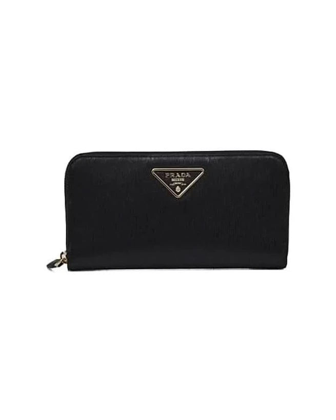 Prada Black Calfskin Wallet 