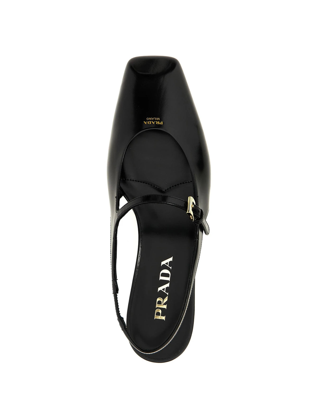 Prada Ballet Flats in black, Calfskin Leather — view 4