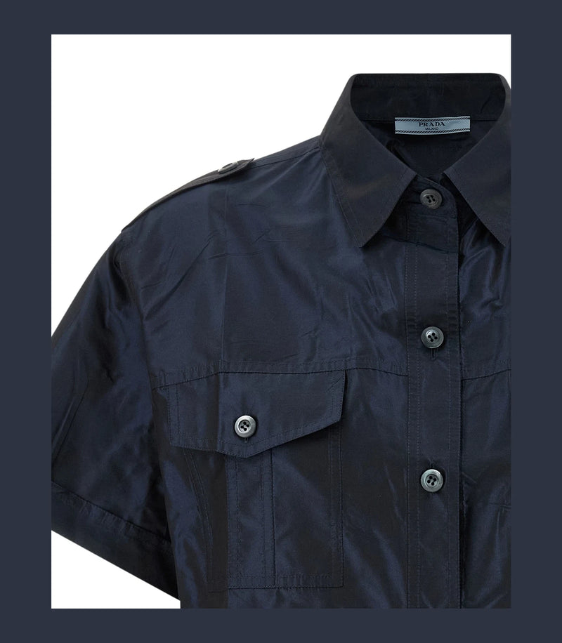 Prada Blouse in navy — view 3