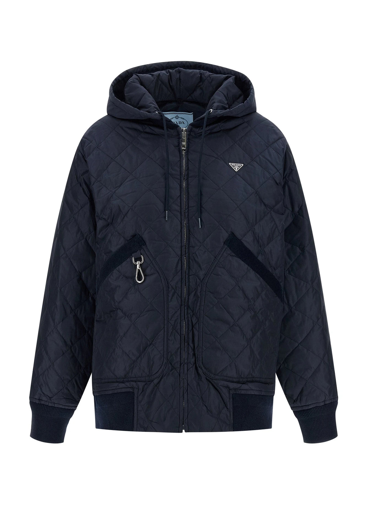 Prada Bomber Jacket in blue, Recycled Polyamide