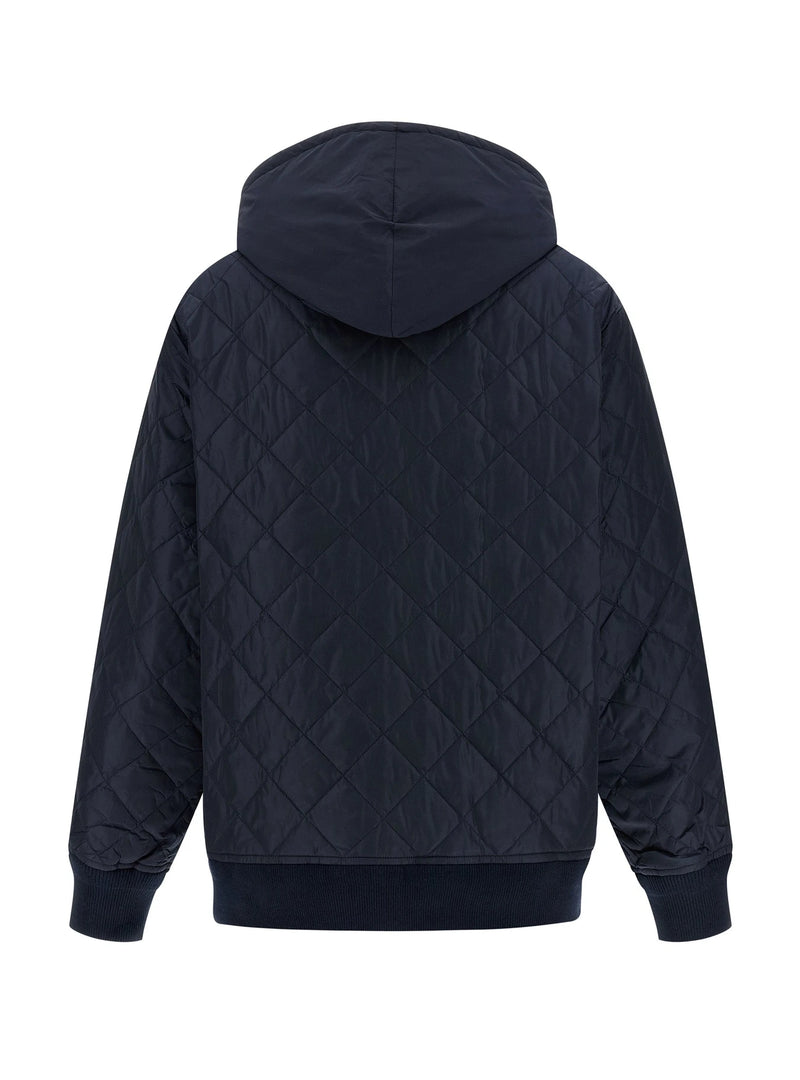Prada Bomber Jacket in blue, Recycled Polyamide — view 3