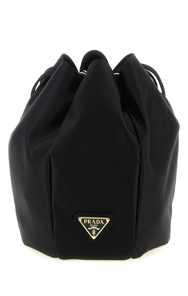Prada Bucket Bag in black, Viscose