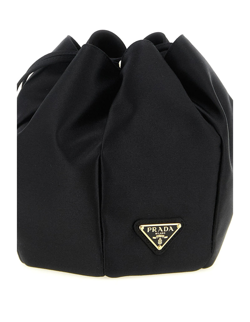 Prada Bucket Bag in black, Viscose — view 3