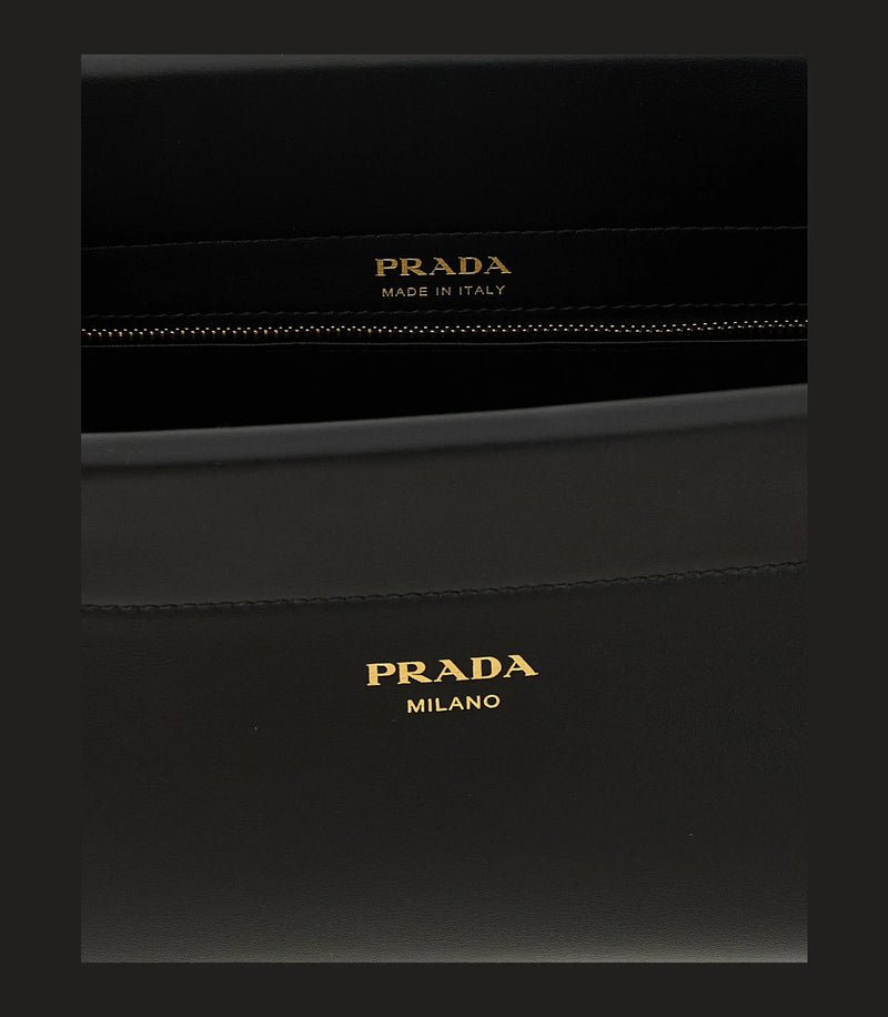 Prada Cross Body Bag in black, Calfskin Leather — view 4