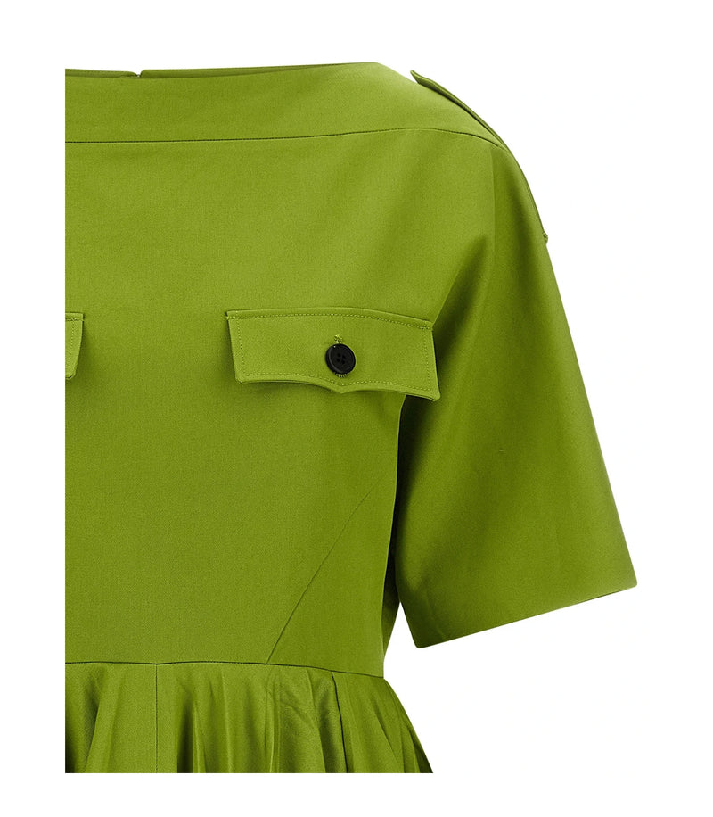 Prada Dresse in green, Cotton — view 3