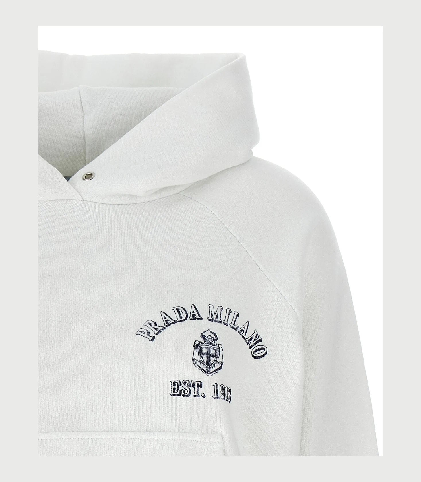 Prada Hoodie in white, Cotton — view 3