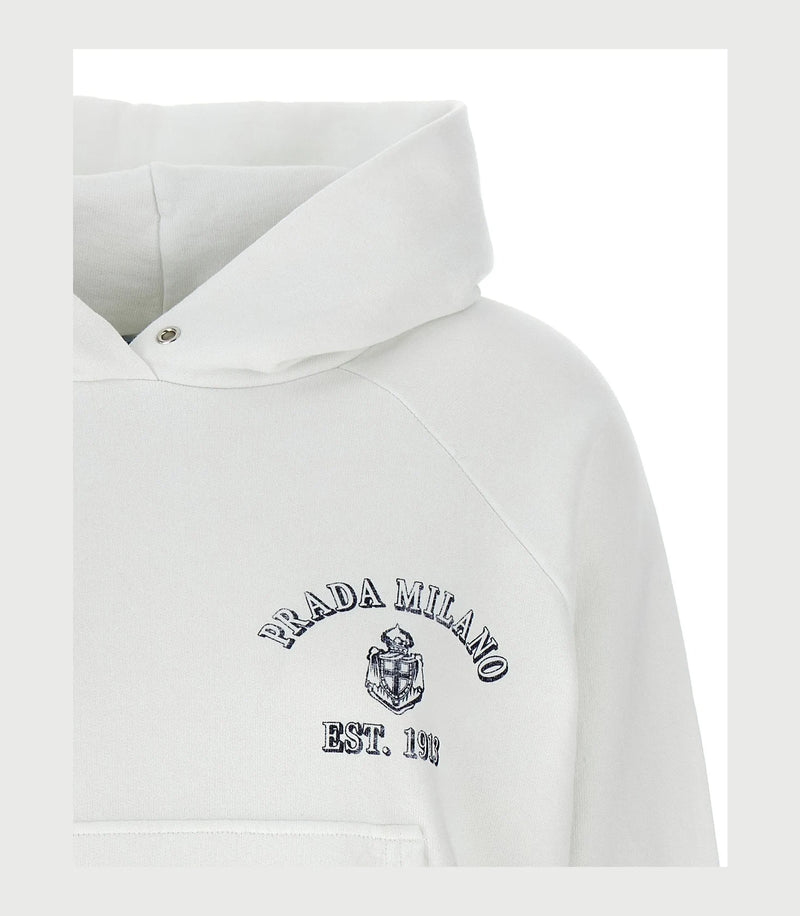 Prada Hoodie in white, Cotton — view 3