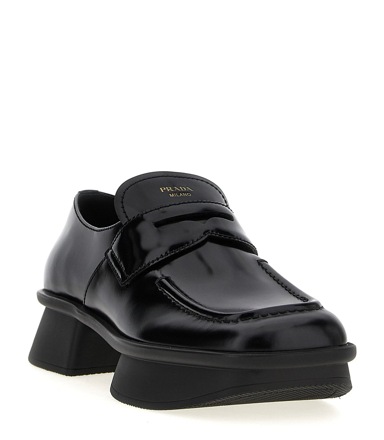 Prada Loafers in black, Calfskin Leather — view 2
