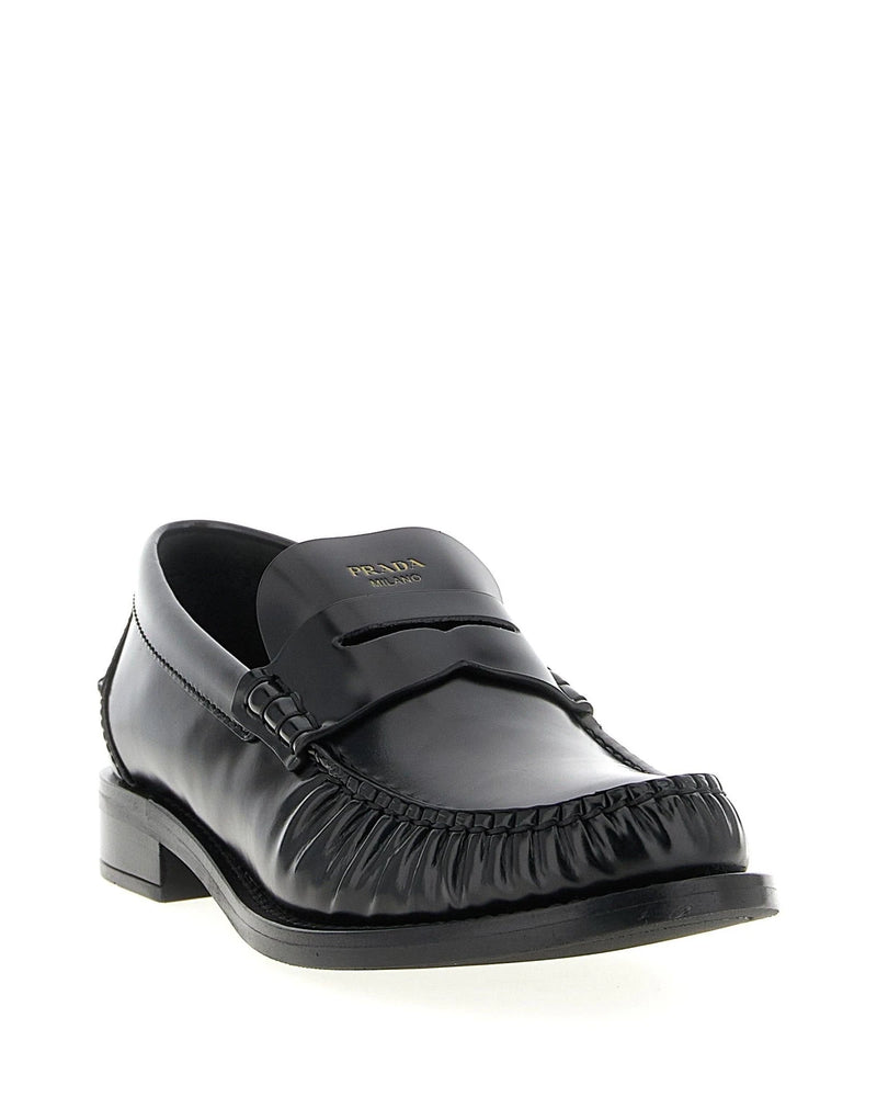 Prada Loafers in black, Calfskin Leather — view 2
