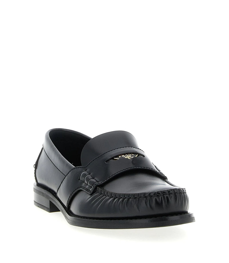 Prada Loafers in black, Calfskin Leather — view 2