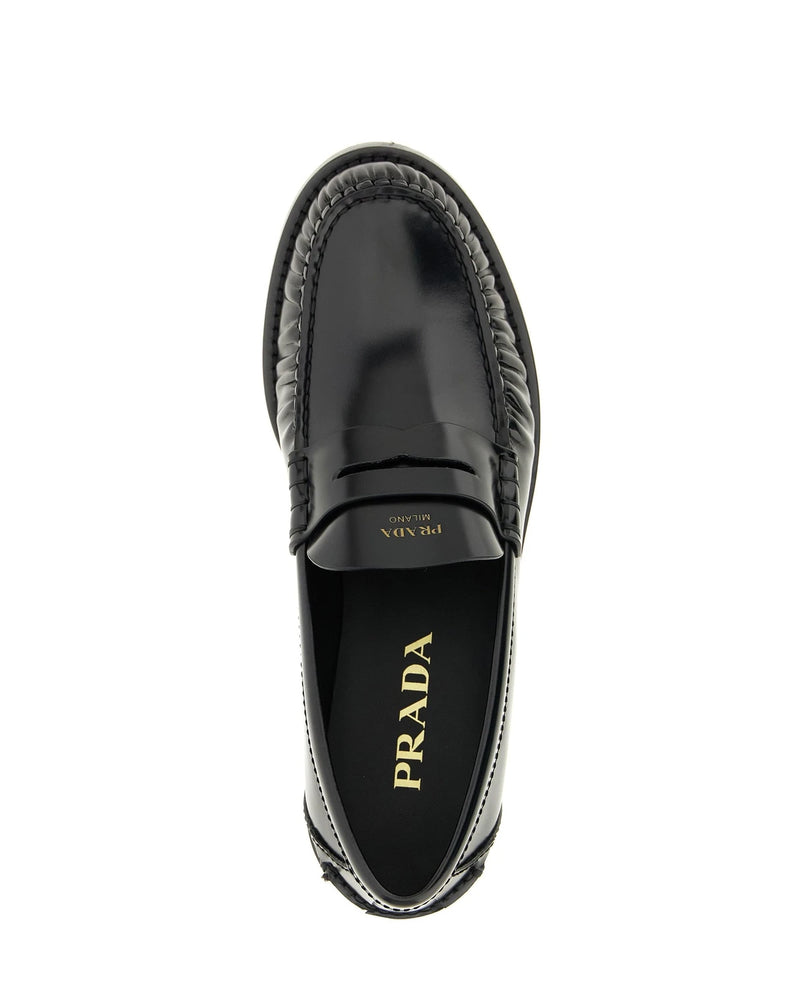 Prada Loafers in black, Calfskin Leather — view 4