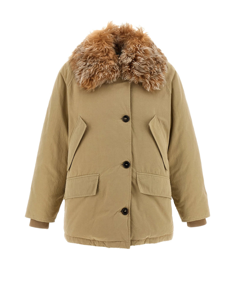 Prada Overcoat in beige, Cotton
