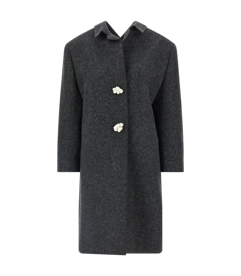 Prada Overcoat in gray, Virgin Wool