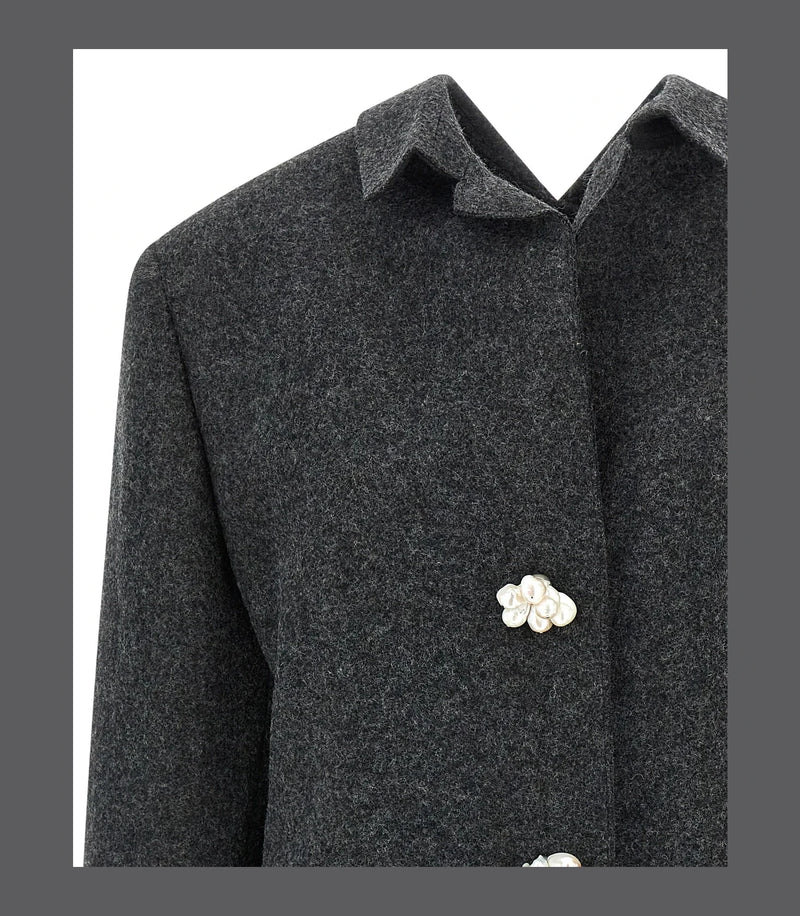 Prada Overcoat in gray, Virgin Wool — view 3