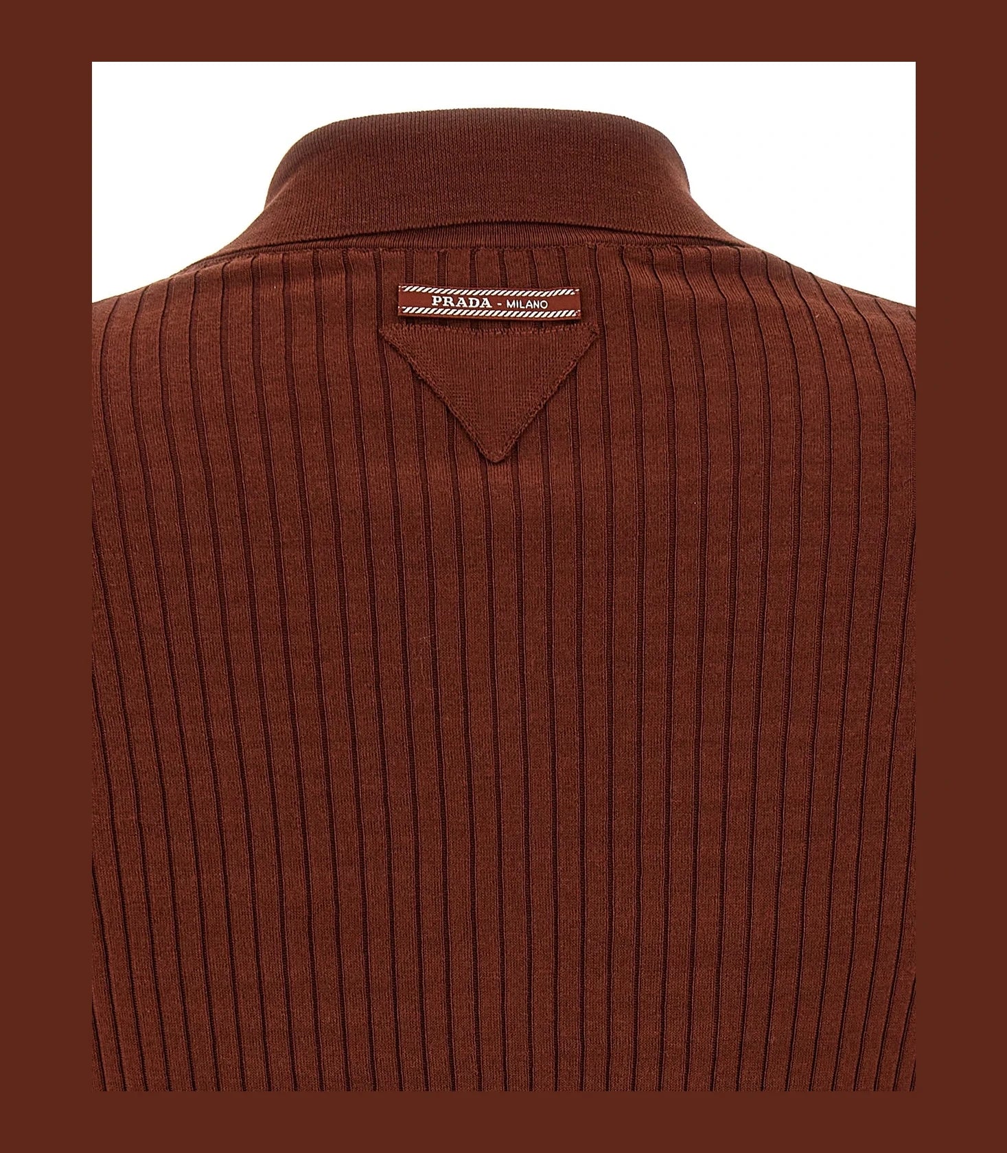 Prada Polo in brown, Cotton — view 4