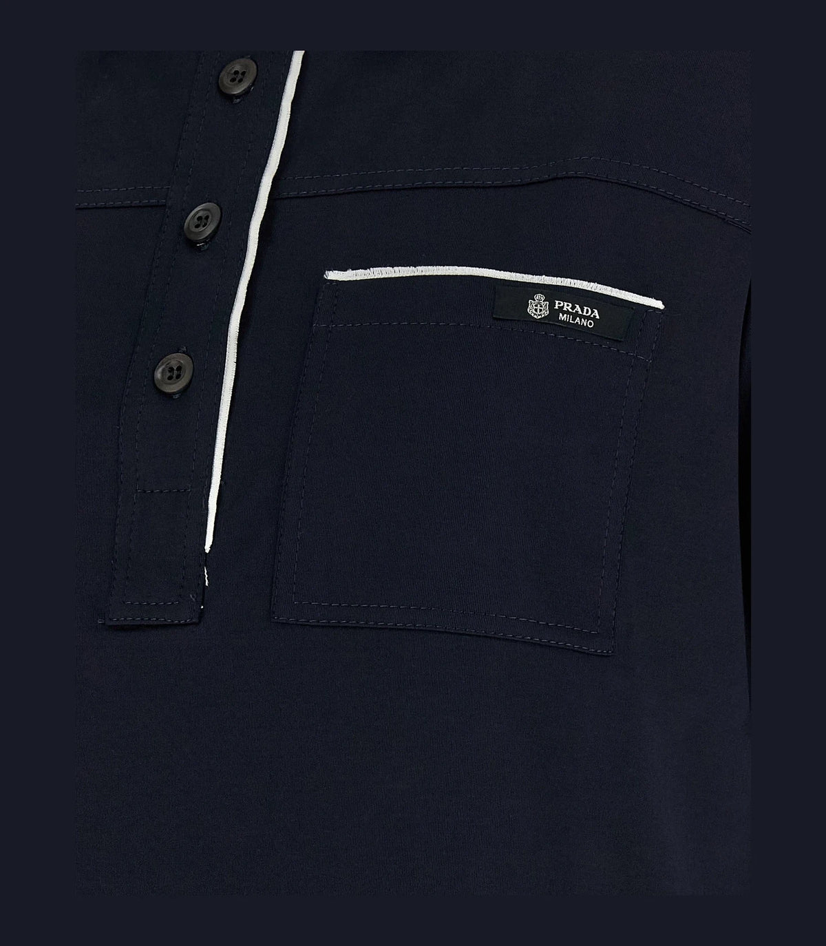 Prada Polo in navy — view 4