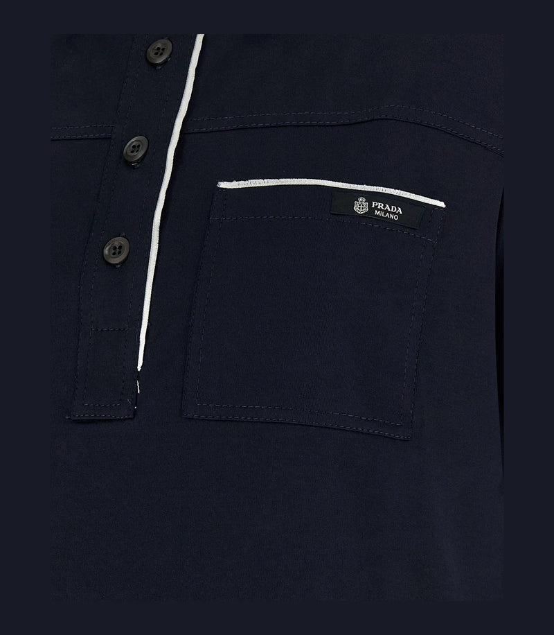 Prada Polo in navy — view 4