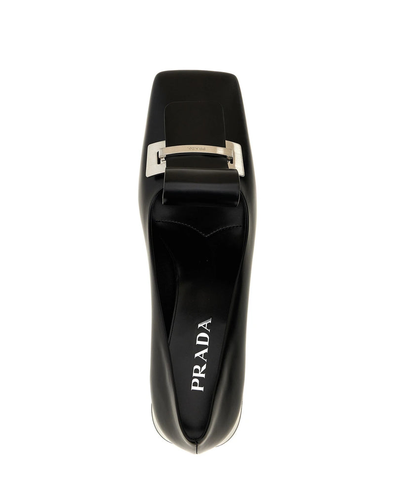 Prada Pumps in black, Calfskin Leather — view 4