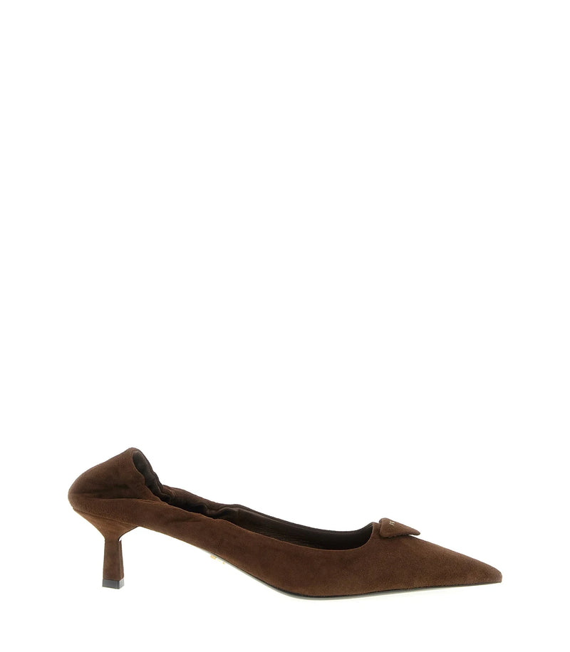 Prada Pumps in brown, Lamb Leather