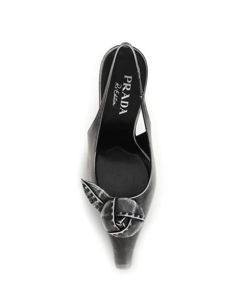 Prada Pumps in gray, Goatskin — view 4