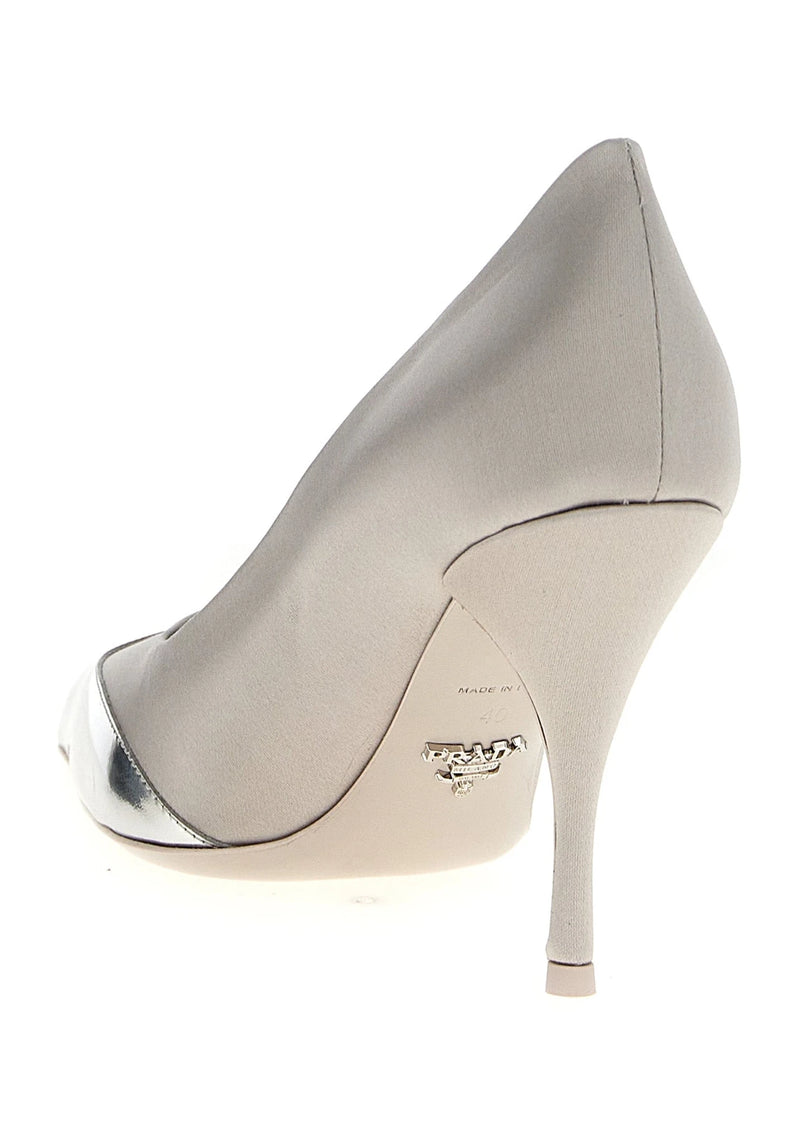 Prada Pumps in silver, Viscose — view 3