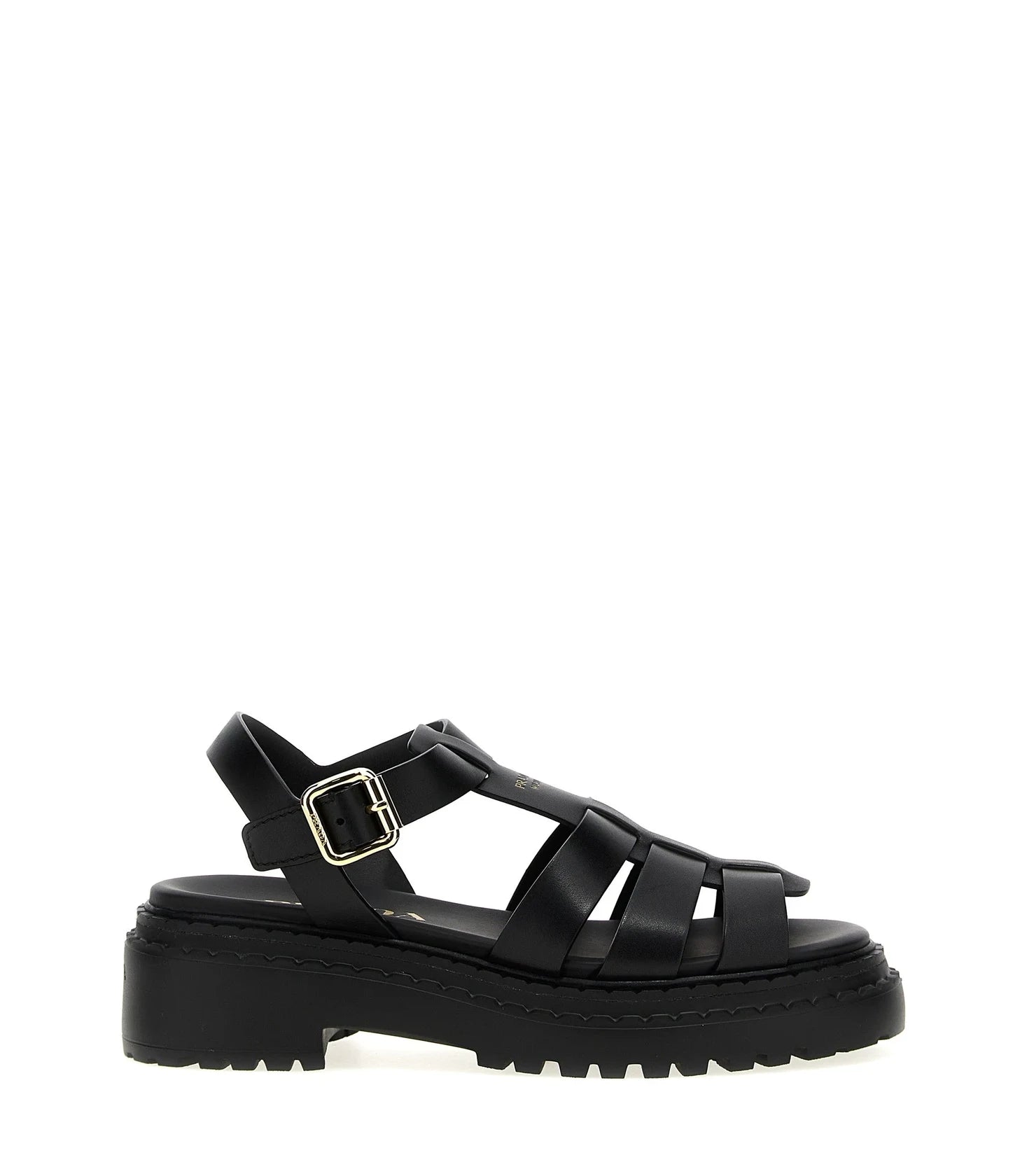 Prada Sandals in black, Calfskin Leather