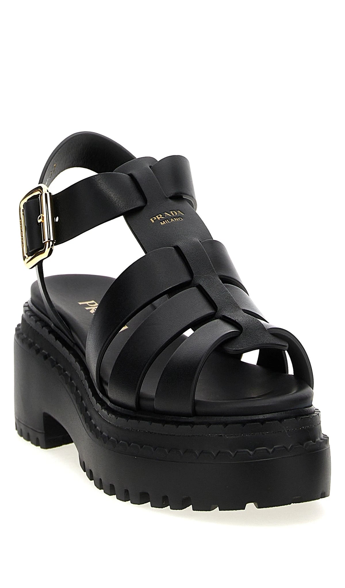 Prada Sandals in black, Calfskin Leather — view 2